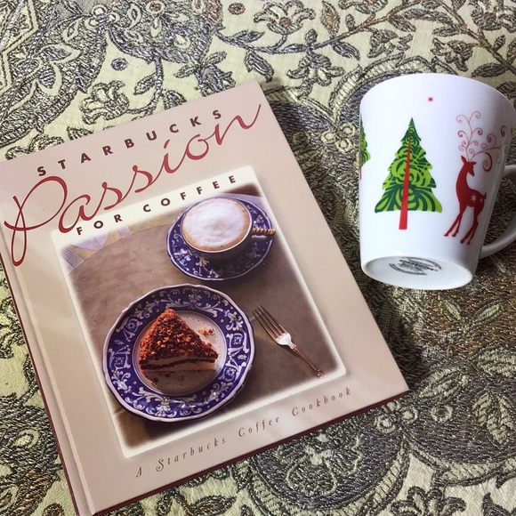 Starbucks 1994 vintage coffee cookbook and 2011 Christmas mug Great gift set! - Picture 2 of 8